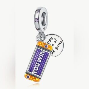 Silver Gaming Nintendo Switch Dangle Charm For Pandora Braclets